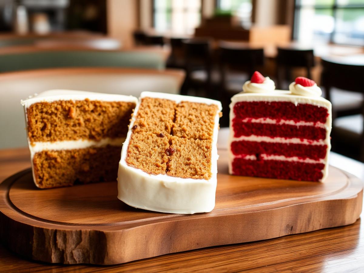 Selection of layered cakes