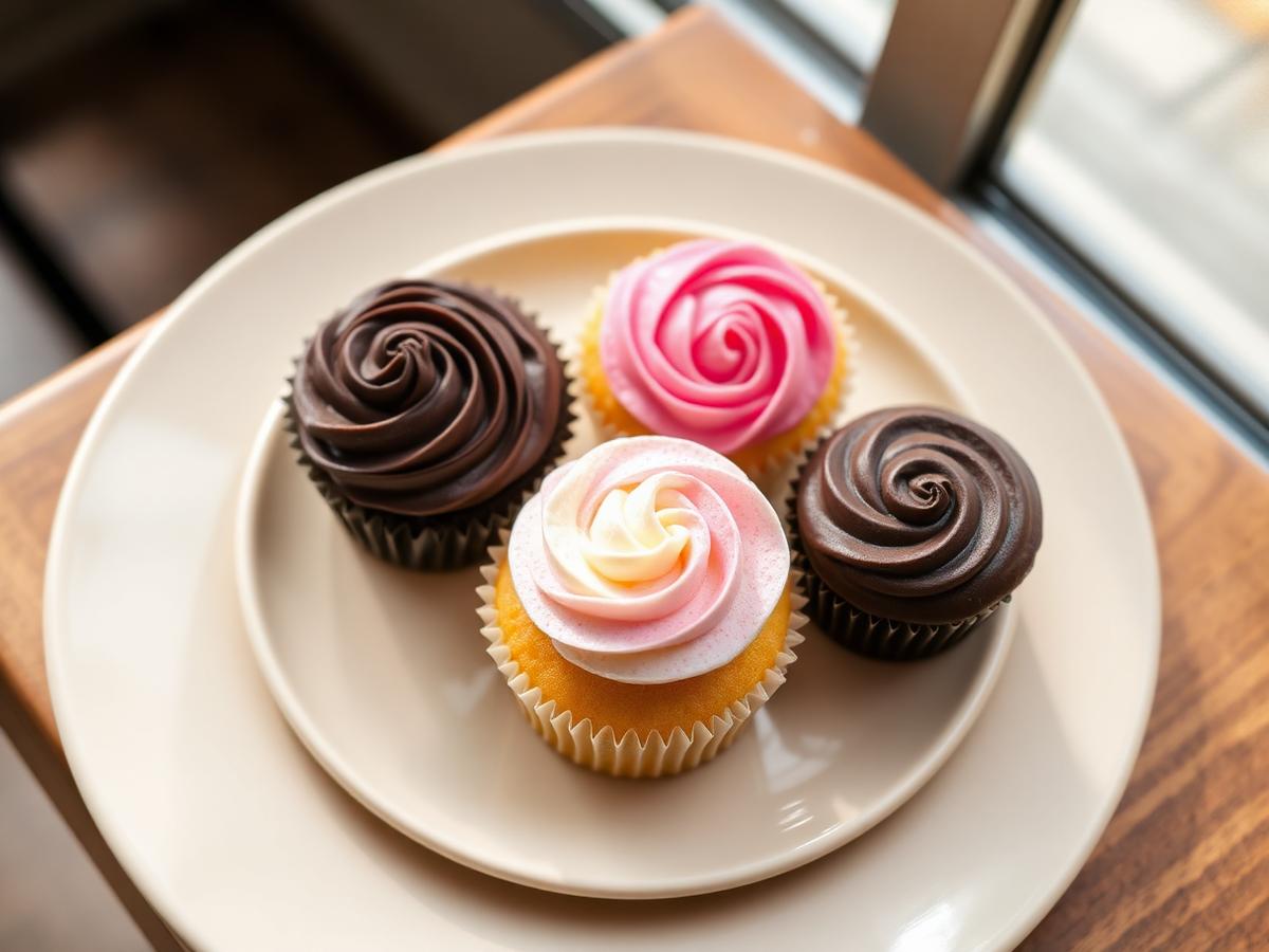 House cupcake trio